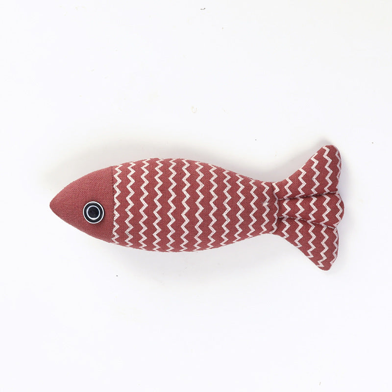 Fisk plush katlegetøj
