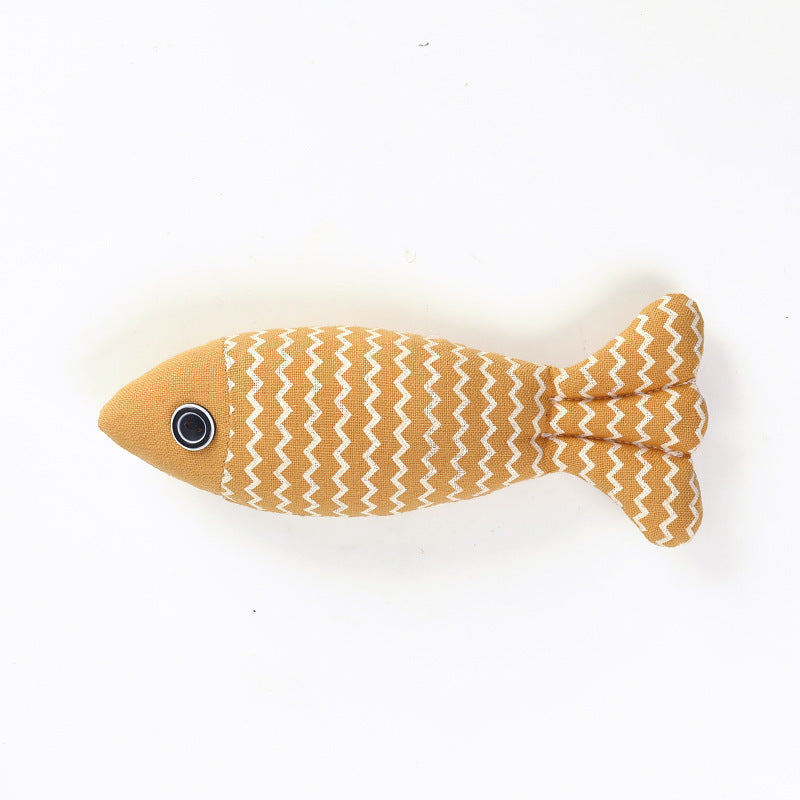 Fisk plush katlegetøj