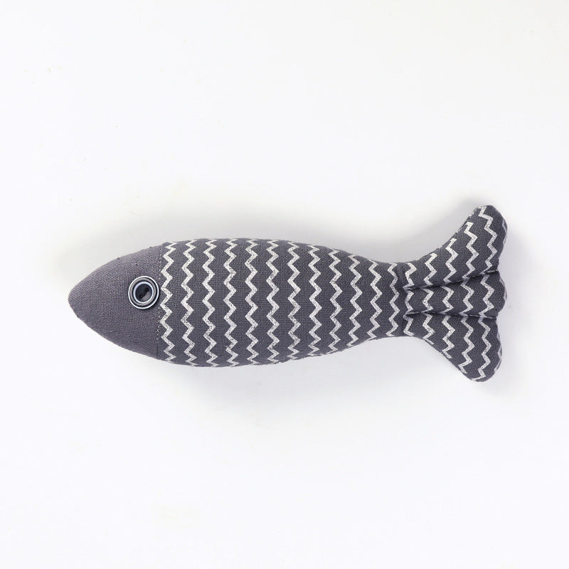 Fisk plush katlegetøj