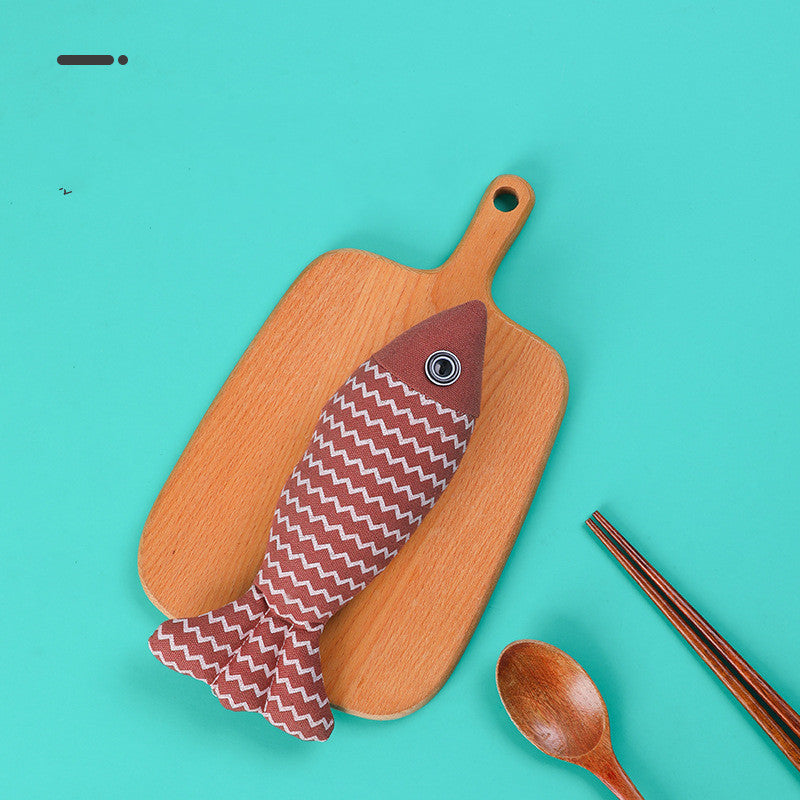 Fisk plush katlegetøj